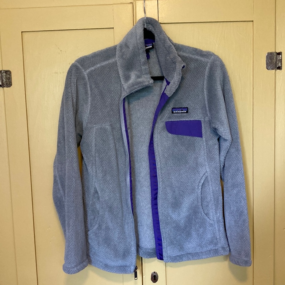 Gray Patagonia Zip Up Fleece